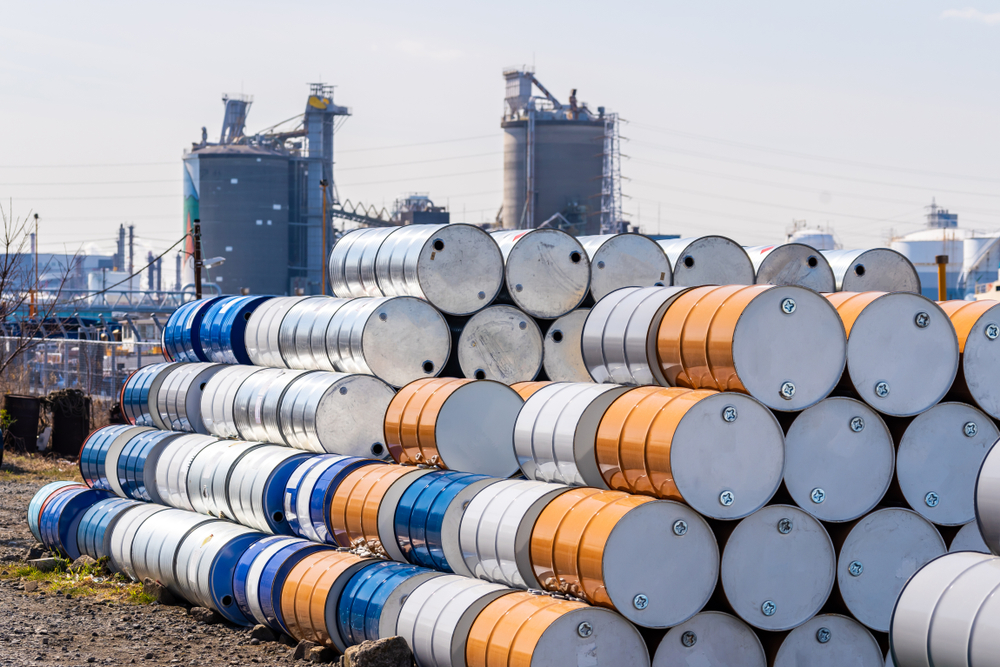 Brent crude futures for January were up 84 cents, or 1.1 percent, at $80.85 a barrel at 2:09 p.m. Saudi time. Shutterstock.