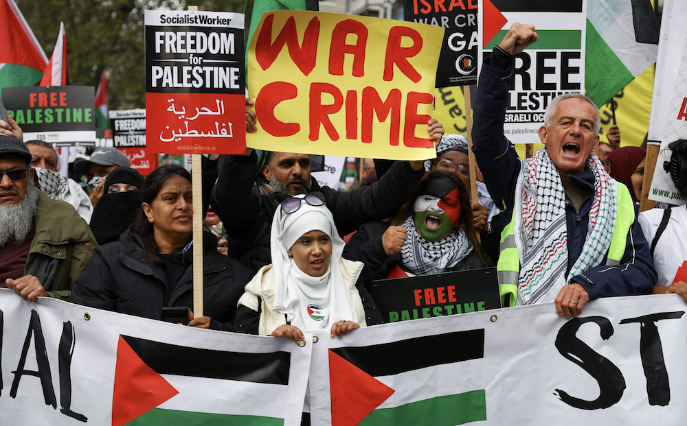 Peacefully protesting against injustice in Israel and the Occupied Territories “is not a threat to security,” said Julia Hall, Amnesty’s expert on counterterrorism and human rights in Europe. (Reuters/File Photo)