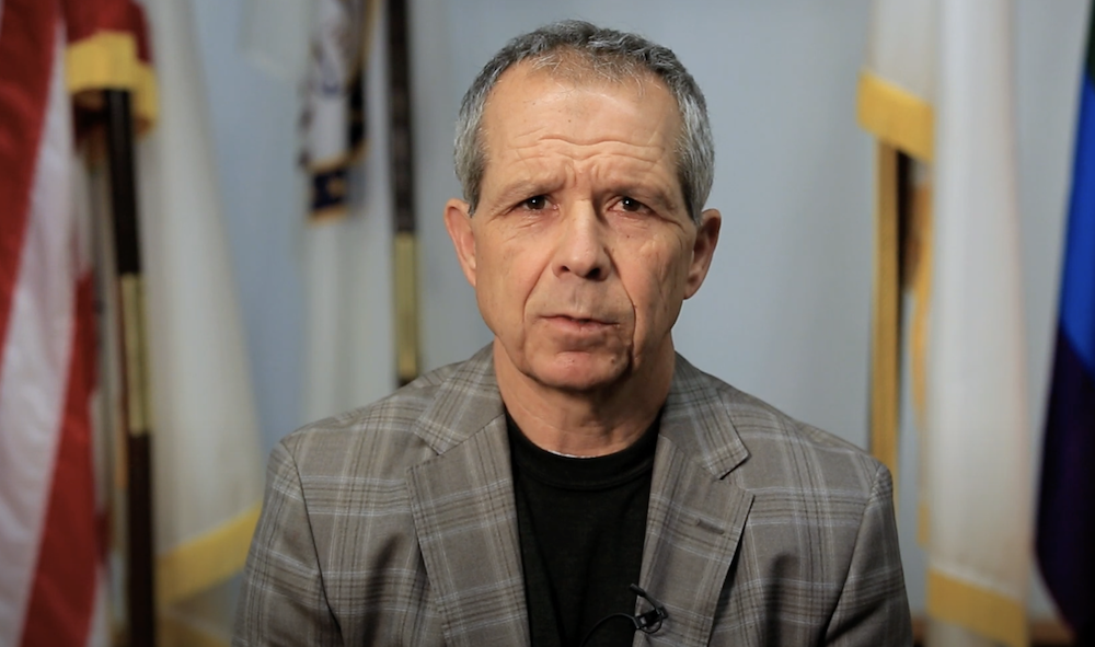 Anan Abu Taleb, who served as mayor of Oak Park from 2013 until 2021, said he has lost contact with family living in Gaza. (Screenshot/YouTube)