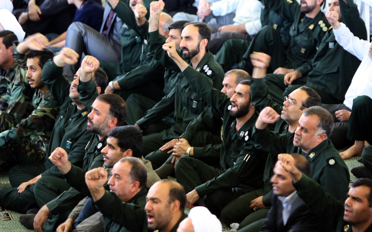 Iran’s Revolutionary Guard Corps is already subject to British sanctions. (File/AFP)