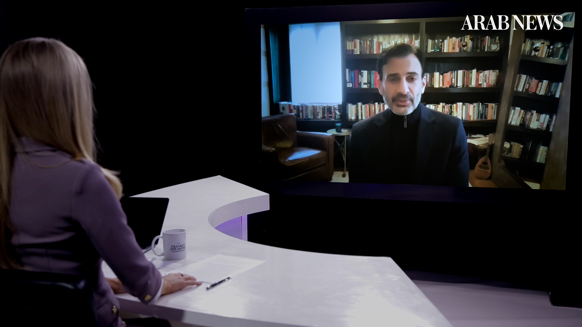 Craig Mokhiber, former director of the New York office of the UN High Commissioner for Human Rights, spoke to Katie Jensen, host of Frankly Speaking, on a number of issues related to the ongoing Israeli military offensive in Gaza. (AN Photo)
