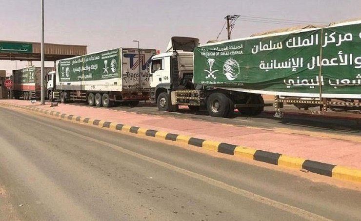 KSrelief trucks in Yemen. (File: SPA)