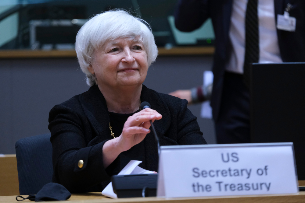 US Treasury Secretary Janet Yellen on Monday pushed back on Moody’s decision last week to cut its outlook on US debt. Shutterstock