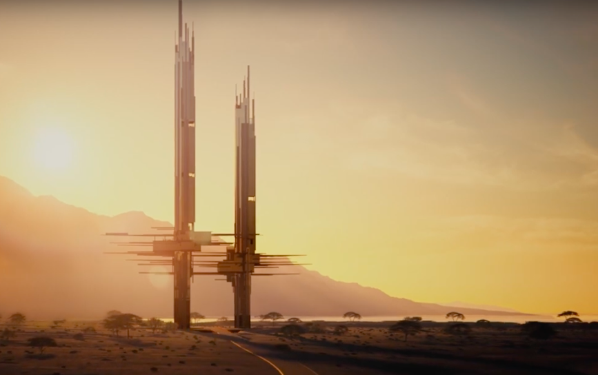 The project features two towers, one reaching 225 meters and the other 275 meters in height. NEOM.