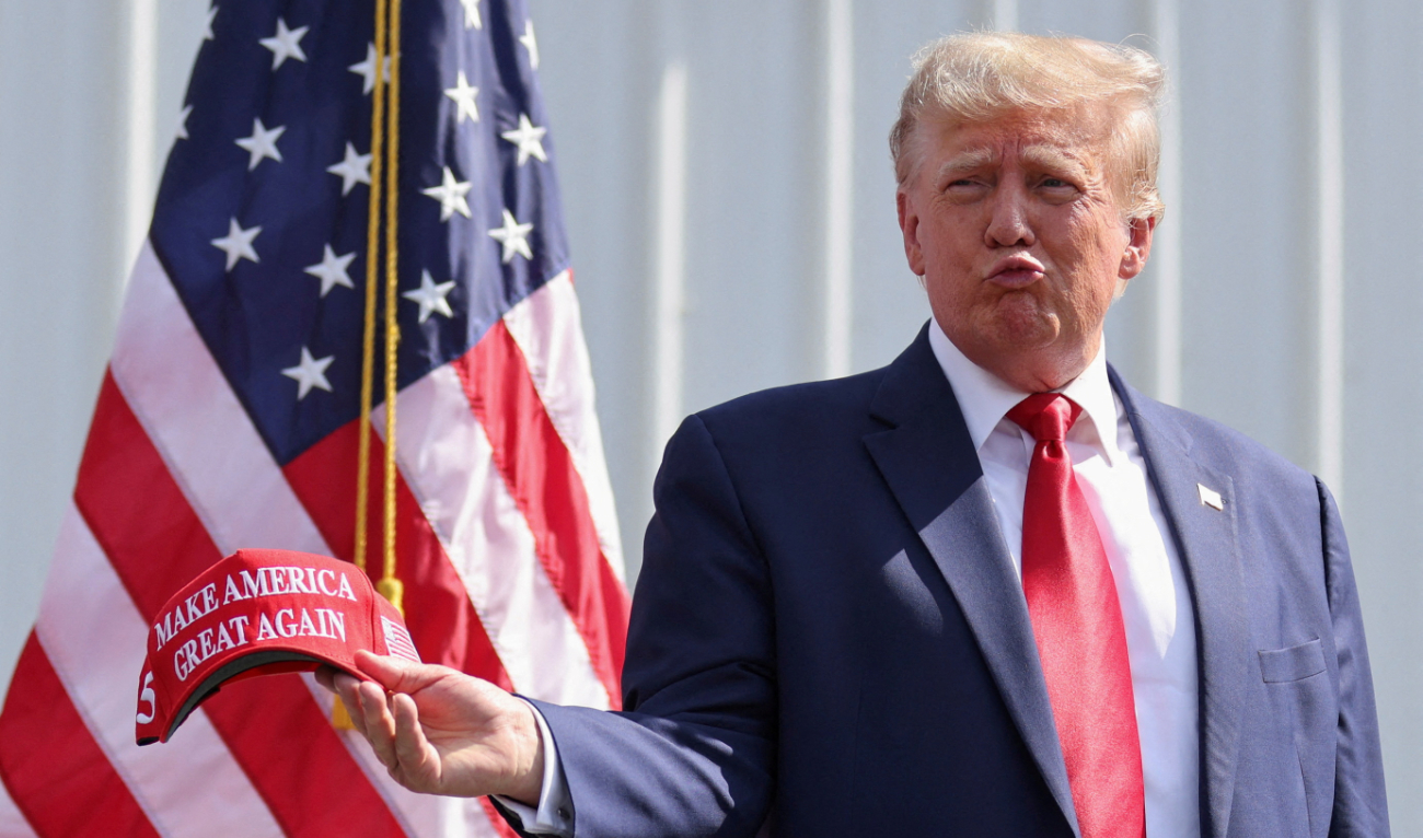 Former US President and Republican presidential candidate Donald Trump attends a 2024 presidential election campaign event in Summerville, South Carolina, US on September 25, 2023. (Reuters/File)