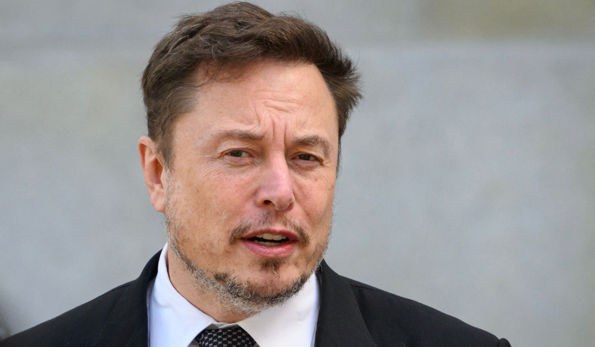 X CEO Elon Musk leaves a US Senate bipartisan Artificial Intelligence (AI) Insight Forum at the US Capitol in Washington, DC, on September 13, 2023. (AFP)