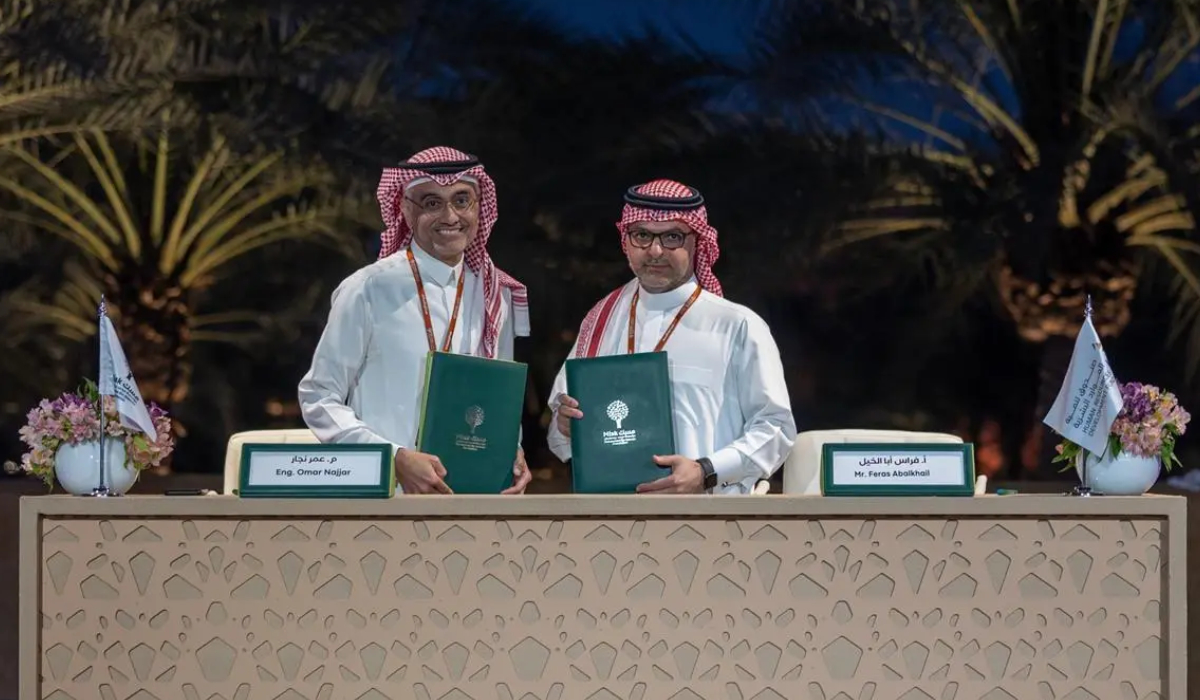 At a signing ceremony in Riyadh, Omar Najjar signed the memorandum with Firas Aba Al-Khail. (SPA)