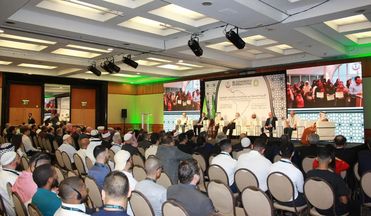 Dr. Awaad bin Sabti Al-Anzi, the undersecretary of the Saudi Ministry of Islamic Affairs, stressed the significance of the family in his speech. (SPA)