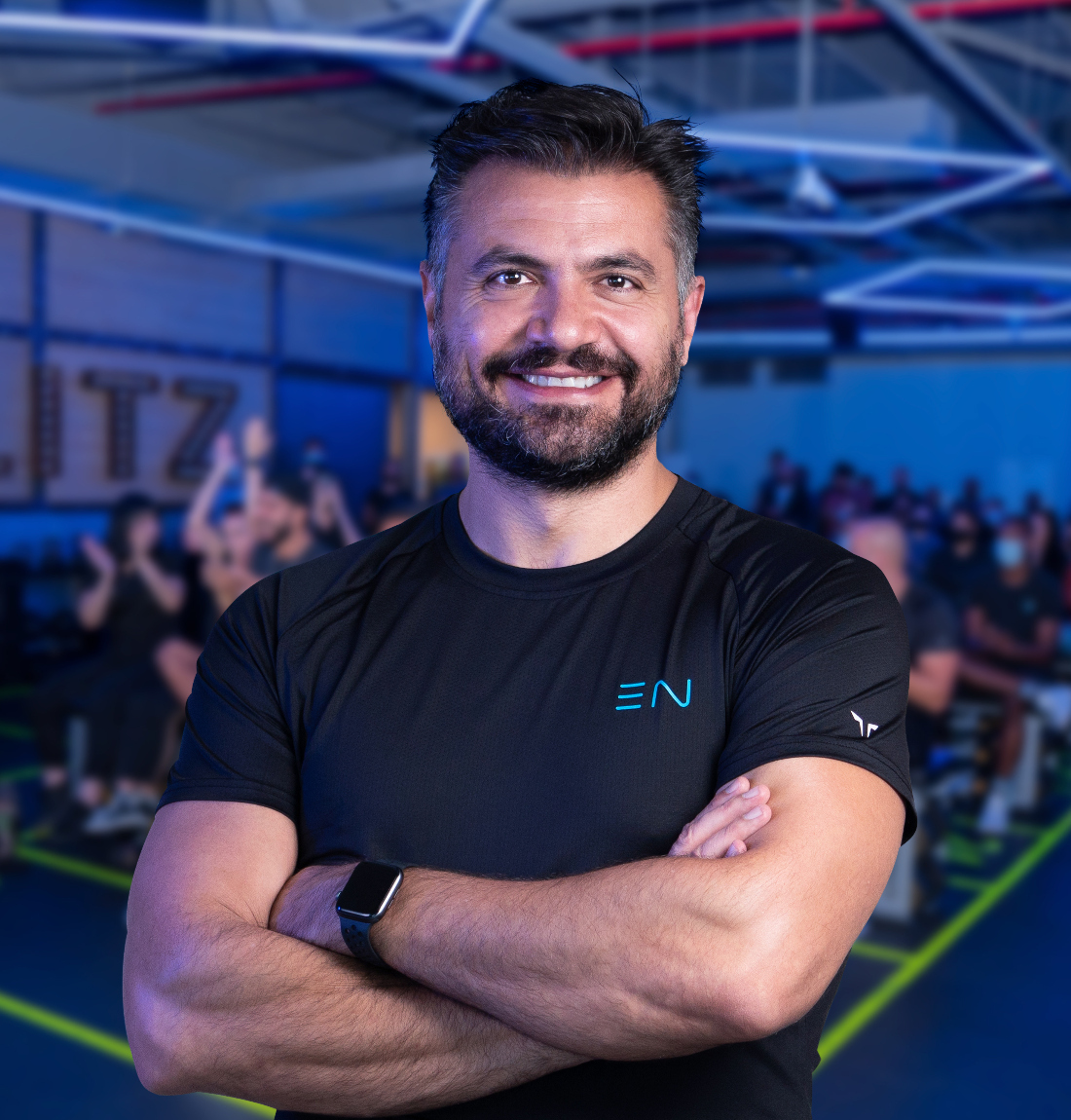 Tarek Mounir, founder and CEO of Enhance Fitness, says the business has rigorous process for recruiting certified fitness trainers and another one to train newcomers. (Supplied)