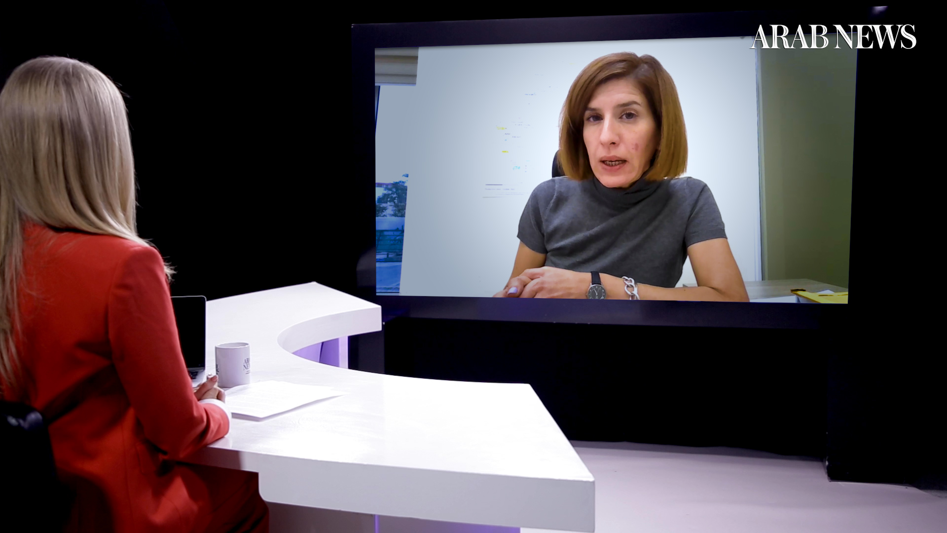 Speaking to Katie Jensen, host of “Frankly Speaking,” Juliette Touma, director of communications at the UN Relief and Works Agency, said Israeli restrictions on the flow of fuel have become its latest “weapon of war” impeding the aid agency’s capacity to operate. (AN Photo)