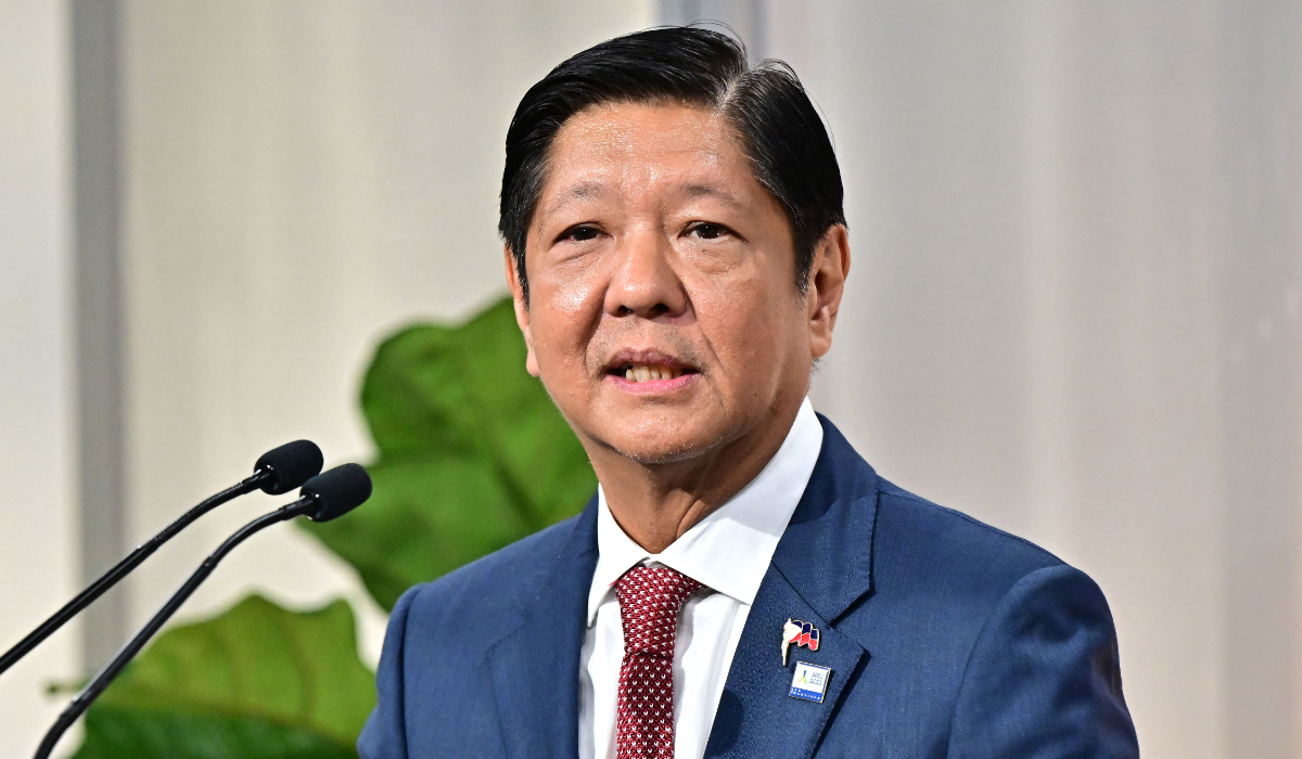Philippines Presdient Ferdinand Marcos Jr delivers remarks during the Philippines 123 Signing Ceremony during the Asia-Pacific Economic Cooperation (APEC) Leaders' Week in San Francisco, California, on November 16, 2023. (AFP)