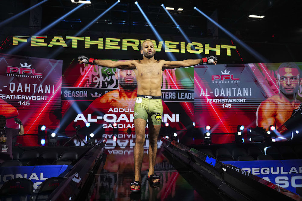 Saudi Arabia’s Abdullah Al-Qahtani is part of PFL’s fighter roster. (PFL)