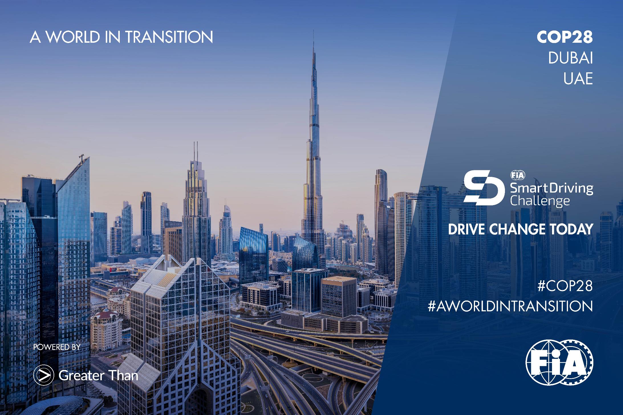 In addition to drivers from around the world and COP28 attendees, 10,000 cars from fleets in the UAE will be invited to participate in the challenge. (Supplied)