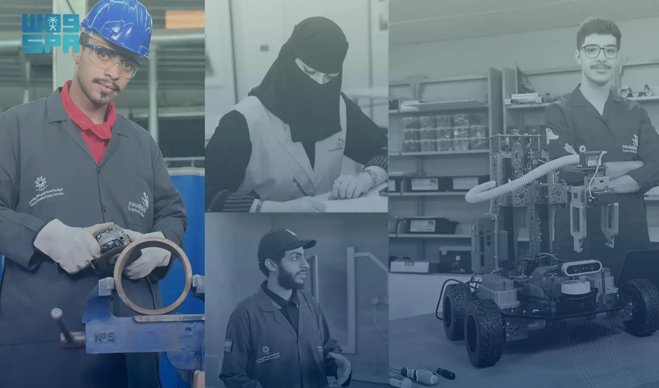 The Technical and Vocational Training Corporation, represented by the General Secretariat of the National Skills Competition, is supporting the Saudi team in four key skills: mobile robotics, welding, electrical installations, and fashion and design. (SPA)