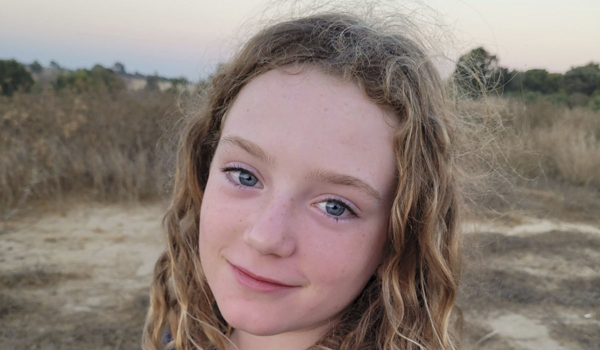 This undated photo released by Hostages and Missing Families Forum Headquarters shows Emily Hand, 9 years old, from Kibbutz Be'eri. (AP)