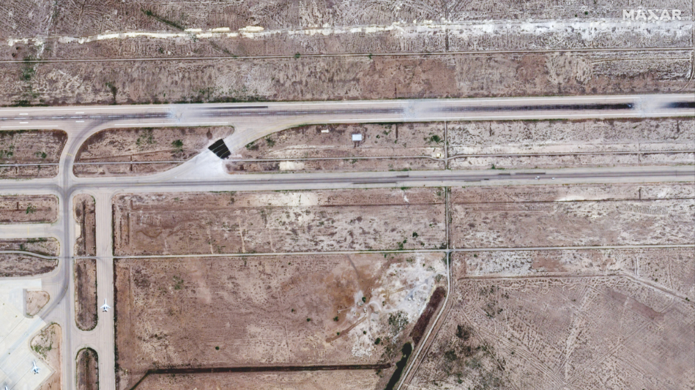 Damascus International Airport on the southeastern outskirts of Syria's capital on June 10, 2022. (AFP/File)