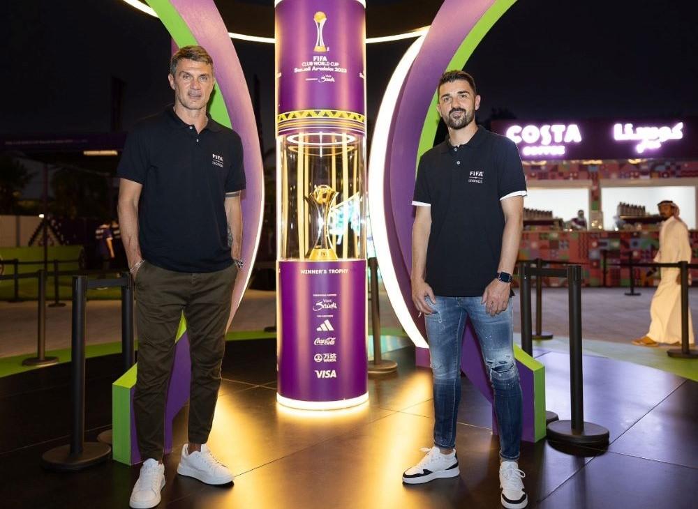 Villa and Maldini in Saudi to promote FIFA Club World Cup 2023