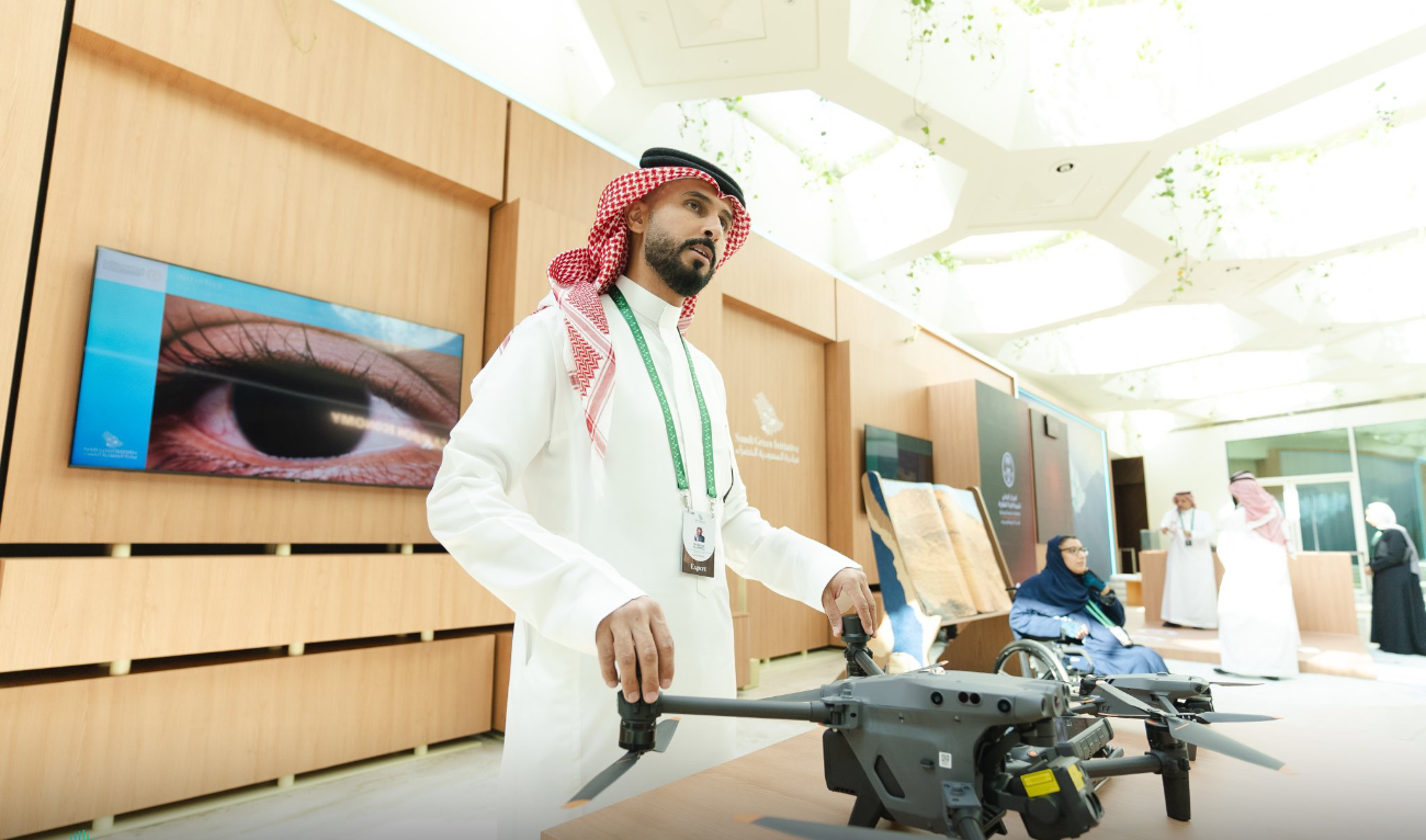 The reserve will showcase its drone-based program, the biggest of its kind, in protecting biodiversity in Saudi Arabia. (X/@ITBA_SA)