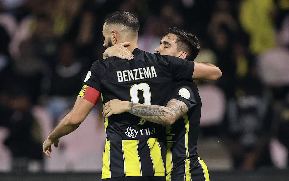Al-Ittihad continued an impressive week of sport for Jeddah with a 4-2 win over Al-Khaleej on Thursday to give new coach Marcelo Gallardo his first Roshn Saudi League victory. (X/@ittihad_en)