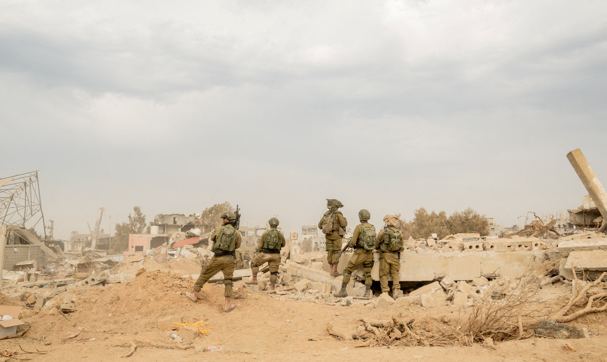 Israeli soldiers operates in the Gaza Strip, amid the ongoing ground operation of the Israeli army against Hamas. (Reuters)