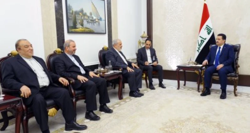 Iraqi Prime Minister Mohammed Al-Sudani engaged in discussions with Iran’s Minister of Industry, Mining and Trade Abbas Ali-Abadi. Iraqi News Agency.