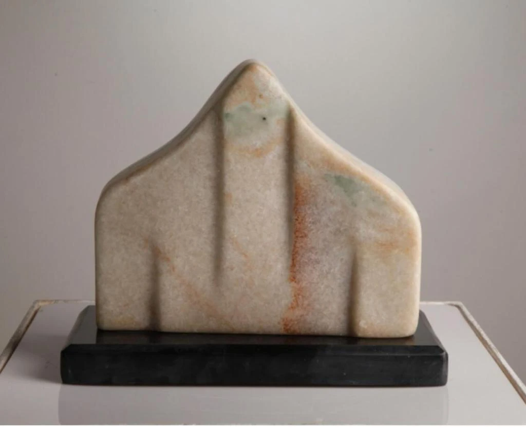 The decorative marble piece by Talal Altukhaes, if observed closely, shapes the word Allah in the Arabic language, serving the artist’s intent to integrate culture and religion into public artforms. (Supplied)