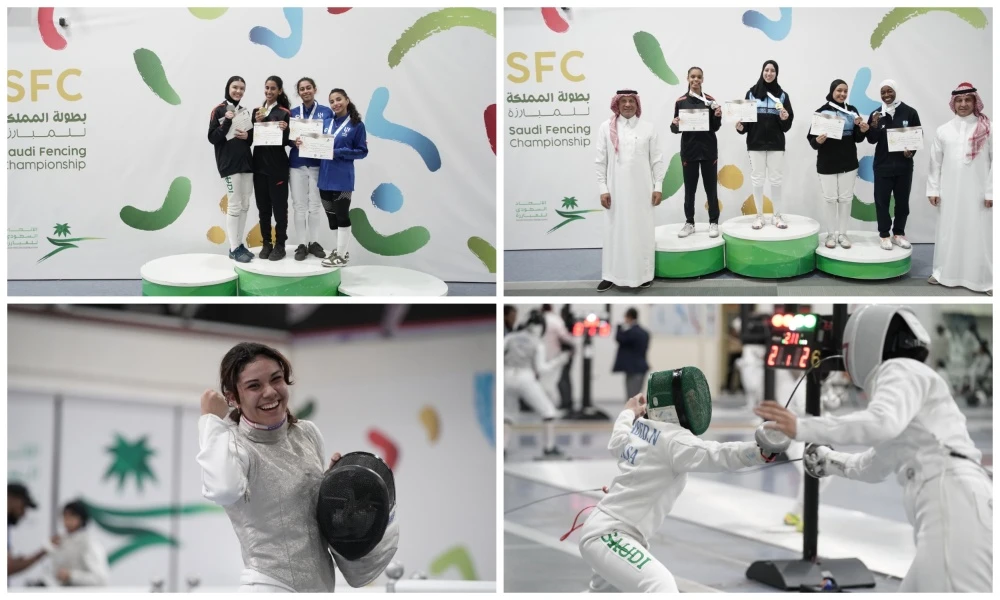 Young, senior Saudi female fencers crowned in Kingdom Fencing Championship