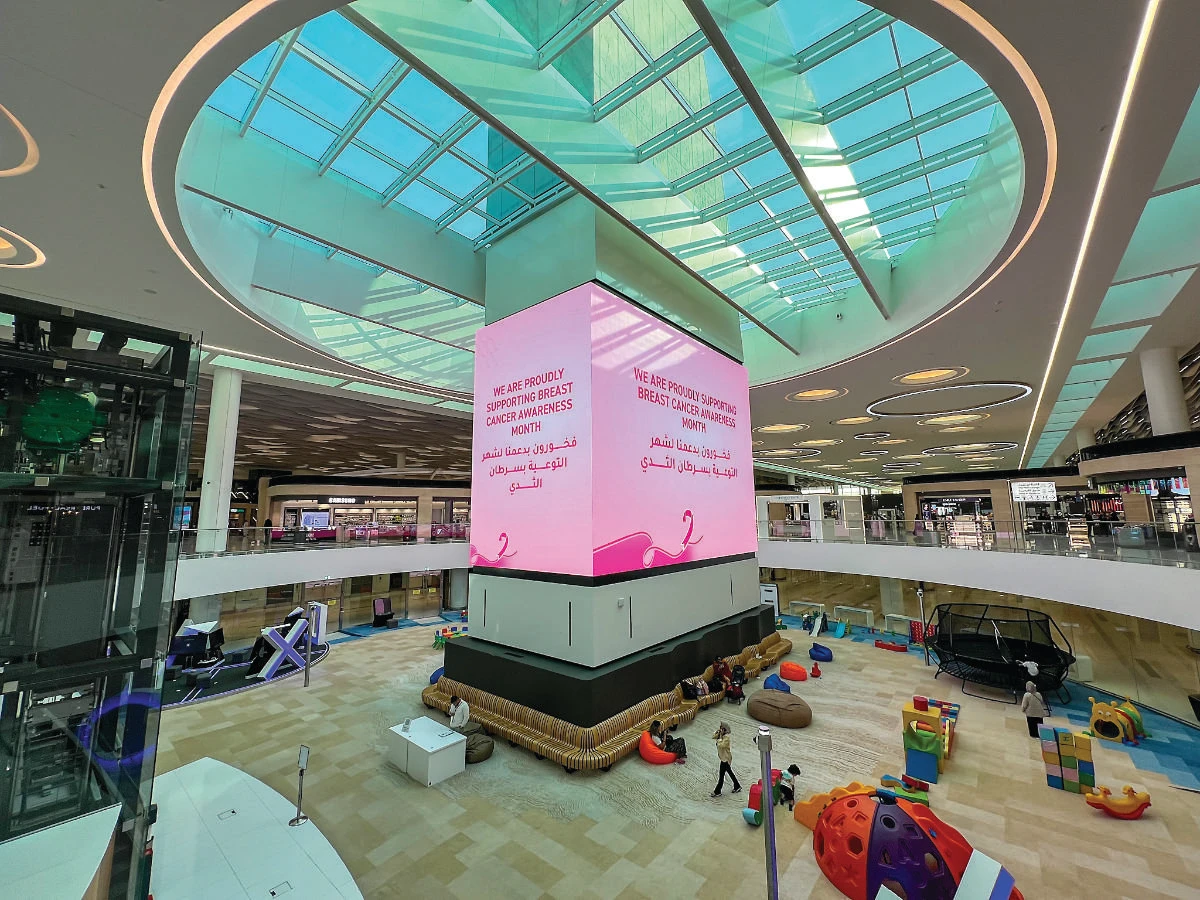 The breast cancer awareness campaign ran throughout the month of October.
