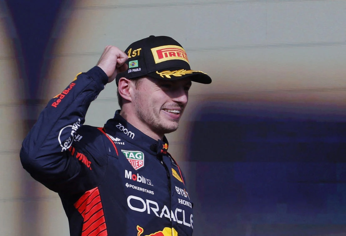 Max Verstappen wins again as Fernando Alonso snatches third on the line in Brazil