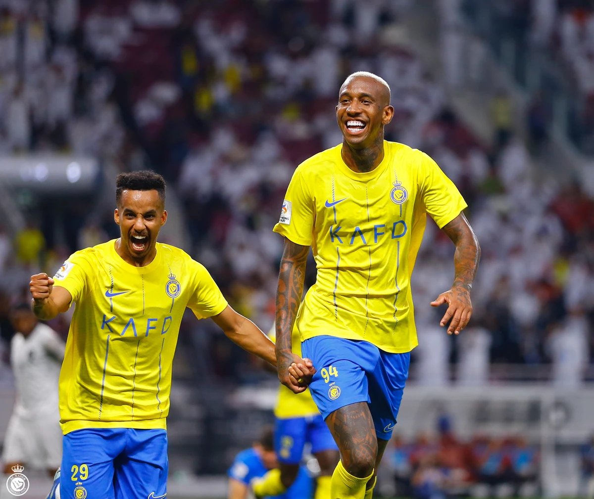 Anderson Talisca stepped up on Tuesday night in the absence of Cristiano Ronaldo, scoring a memorable hat-trick as Al-Nassr won 3-2 at Al-Duhail. (X/@AlNassrFC)