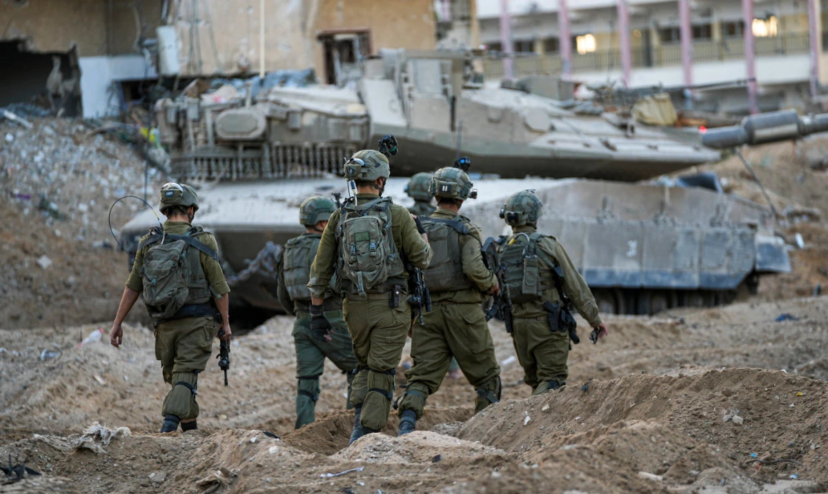Israeli soldiers are seen during a ground operation in the Gaza Strip, Wednesday, Nov. 8, 2023. (AP)