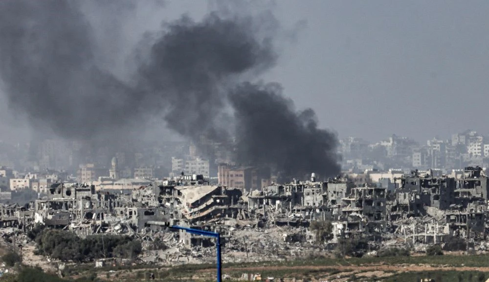 Israel bombs northern Gaza, Nov. 9, 2023. (AFP)