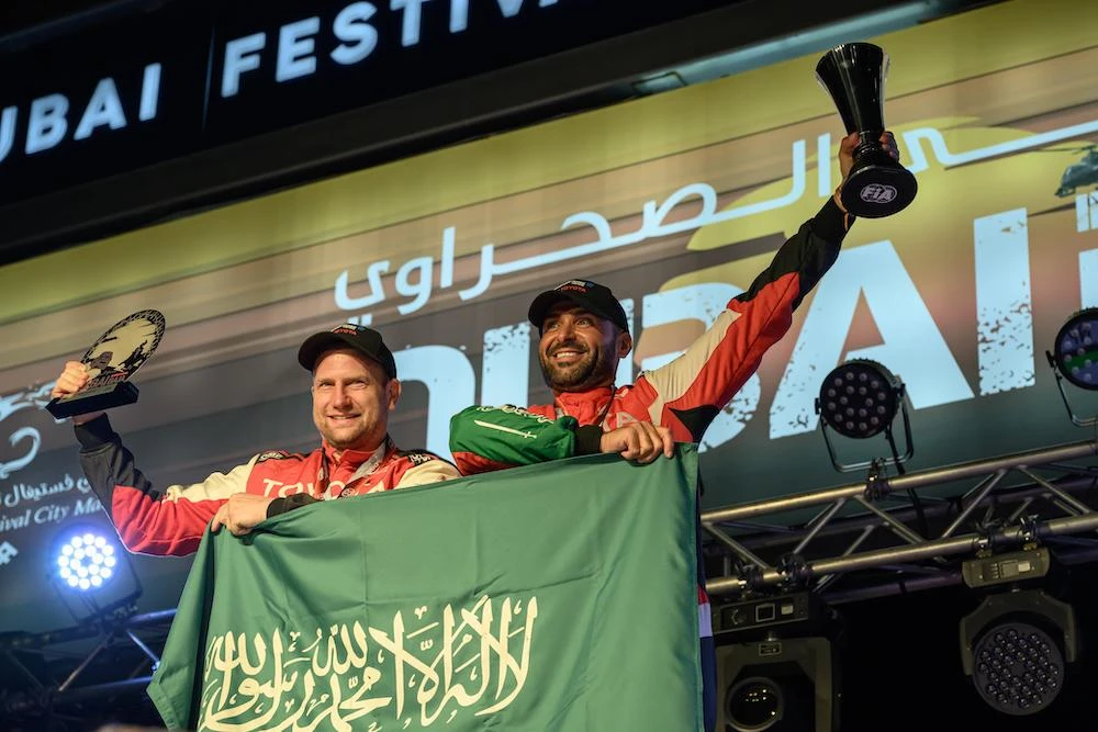 Above, Yazeed Al-Rajhi and colleague Timo Gottschalk. (Supplied)