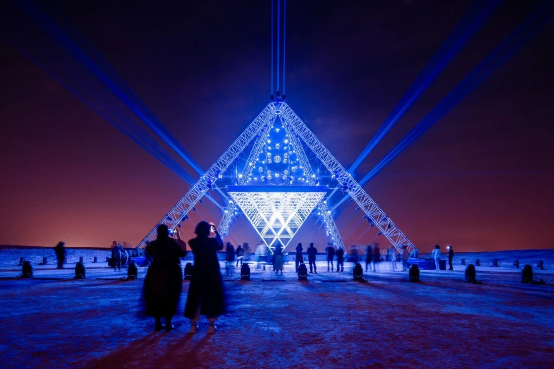 "Axion" by Christopher Bauder displayed at the 2022 Noor Riyadh festival. (SUPPLIED)