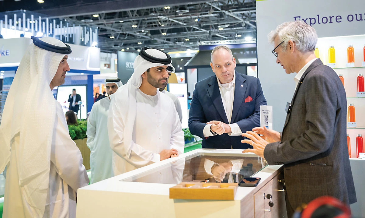 Sheikh Mansoor bin Mohammed bin Rashid Al-Maktoum, chairman of Dubai Sports Council, visited Gulfood Manufacturing on the second day of the global trade event.