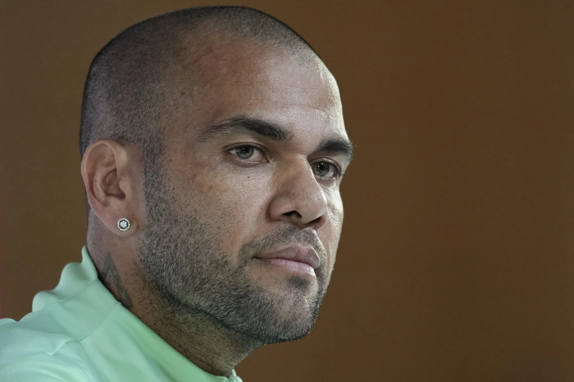 Brazil’s Dani Alves will face trial for allegedly having sexually assaulted a woman in a night club last year, a Spanish judge ordered on Nov. 14, 2023. (AP/File)