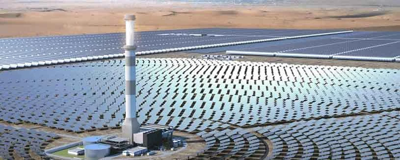 The Noor Energy project, touted to be the largest single-site concentrated solar power plant, is located in the fourth phase of the Mohammed Bin Rashid Al Maktoum Solar Park. Photo/Supplied