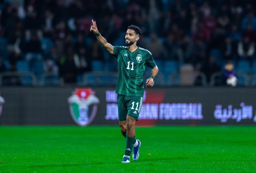 Saleh Al-Shehri was Saudi’s match winner against Jordan with two goals. (X: @SaudiNT)