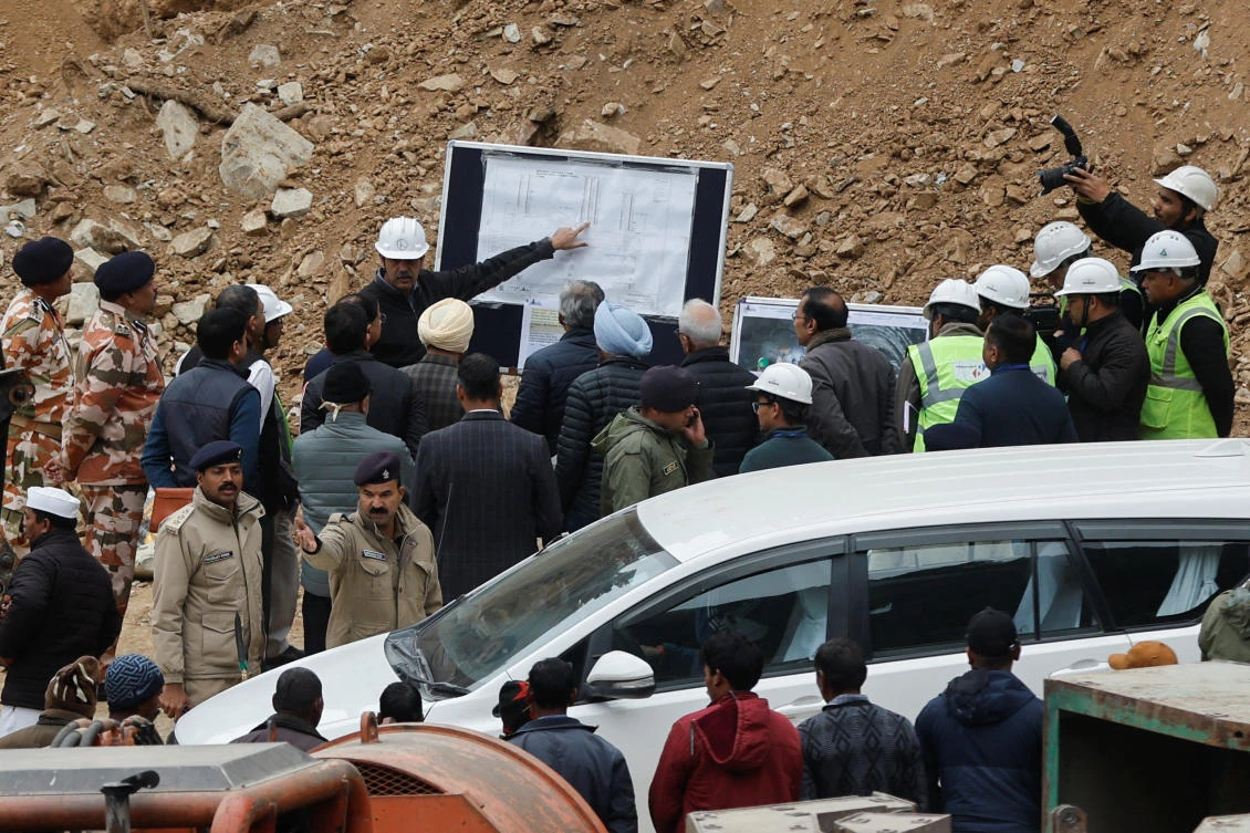 The more than two-week-long rescue operation for the 41 trapped miners has been hit by repeated setbacks. (Reuters)