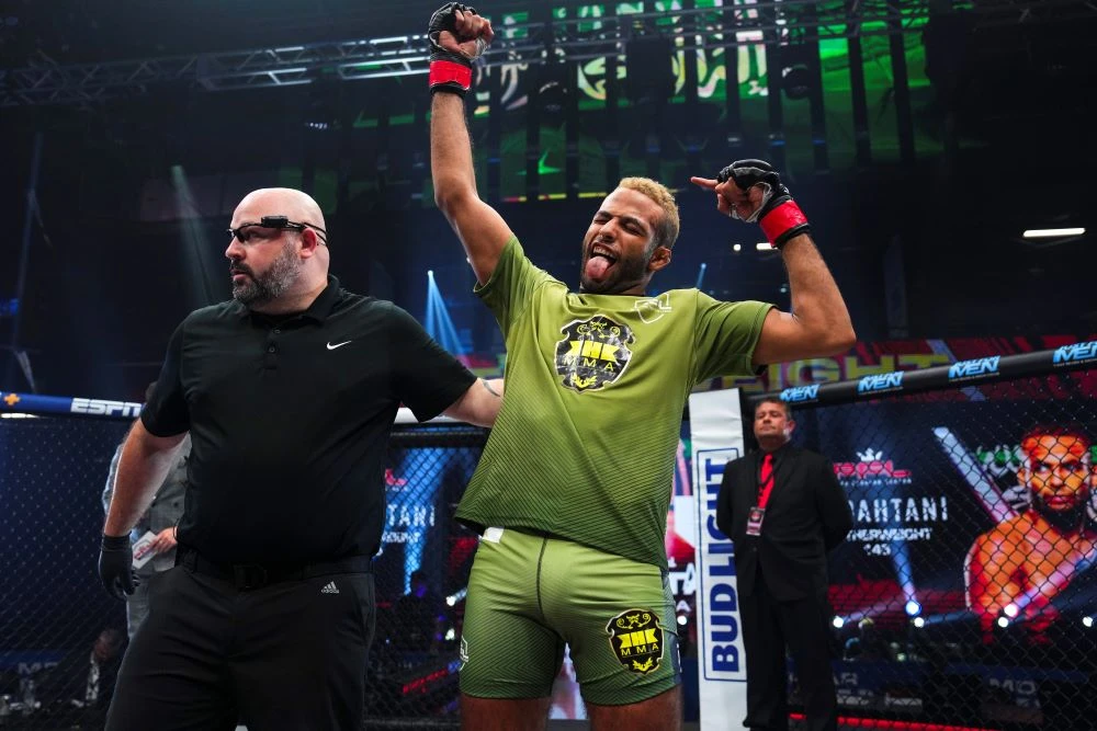 Saudi’s Abdullah Al-Qahtani fought at PFL 6 in Atlanta, Georgia, June 23, 2023. (Cooper Neill/PFL)