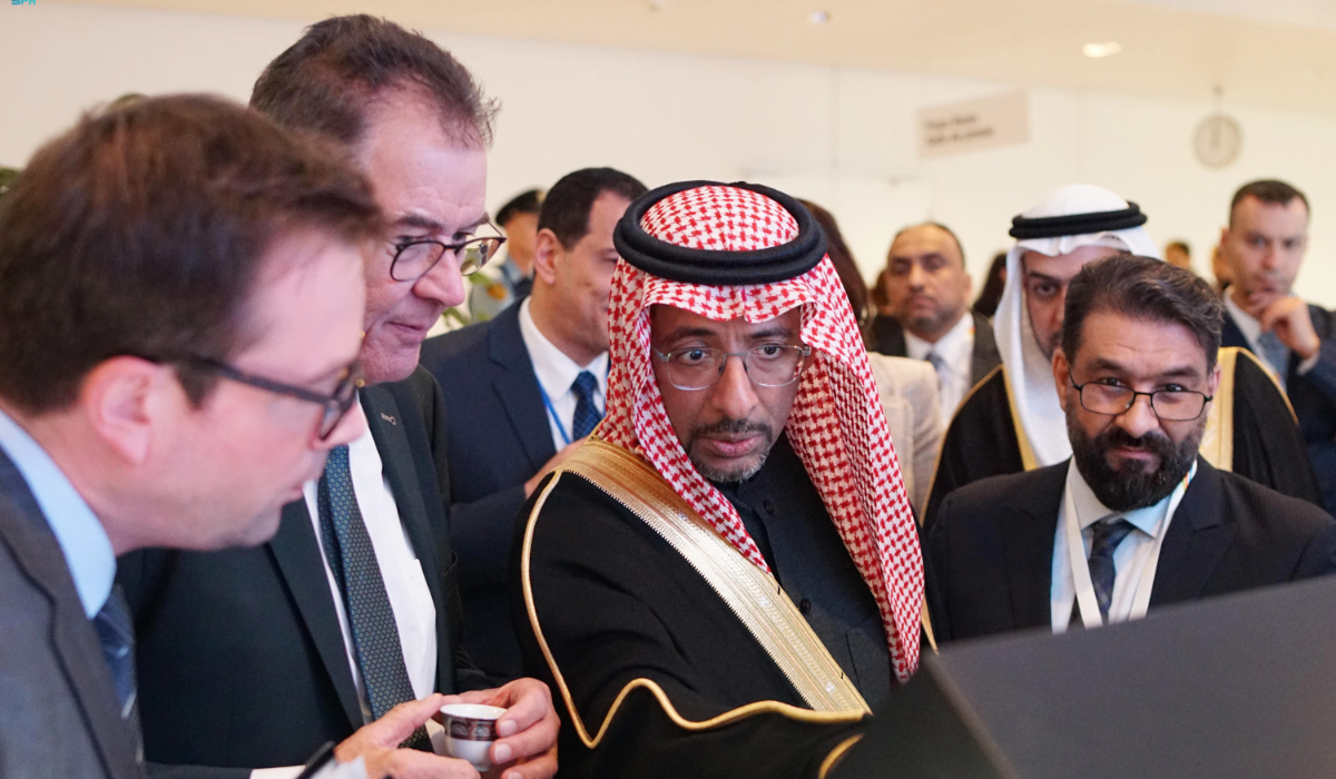 The Saudi fund for development participates in the Saudi pavilion on the sidelines of the General Conference of the United Nations Industrial Development Organization in Vienna. (SPA)