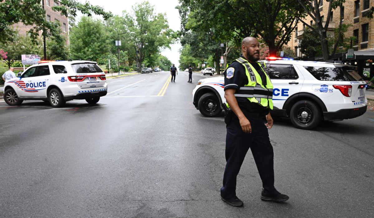 Police stand guard in Washington, DC. (AFP file photo)