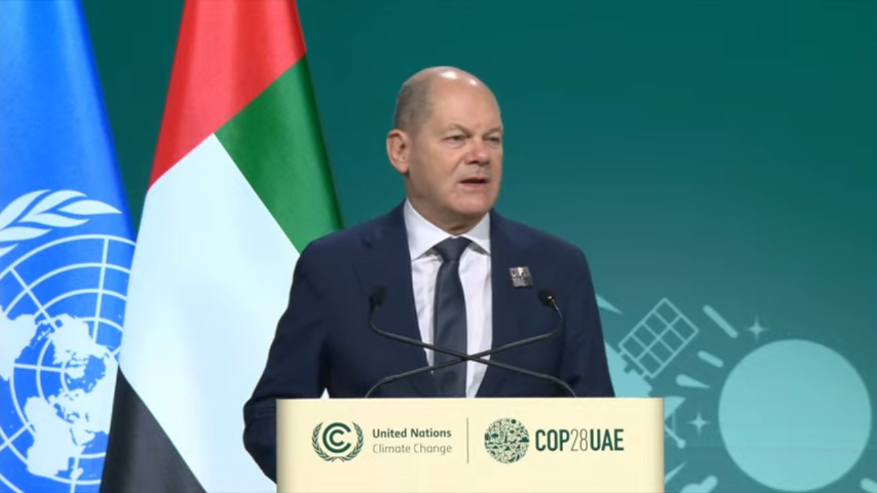 In the High-Level Segment National Statements, German Chancellor Olaf Scholz outlined a tripartite proposal to reinforce the gathering’s recurring themes. Supplied