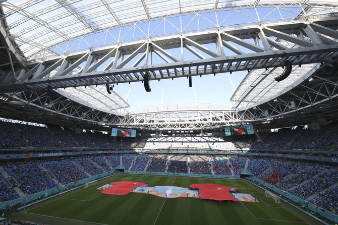 UEFA said Saturday it will pay 331 million euros ($360 million) in total prize money to the 24 national teams at the men’s European Championship that is expected to earn about 2.4 billion euros ($2.61 billion) in commercial revenue. (AP/File)