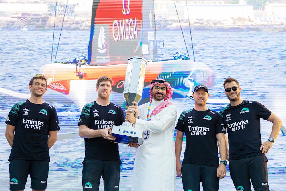 Emirates Team New Zealand sail away to win 2nd America’s Cup Preliminary Regatta in Jeddah