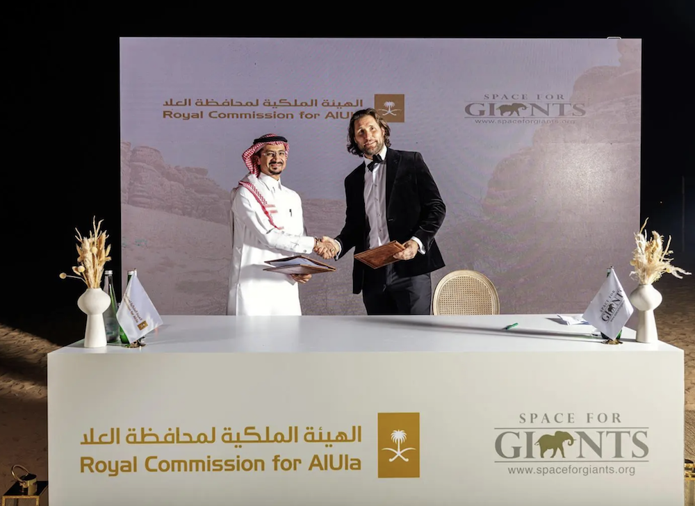 The Royal Commission for AlUla Governorate has partnered with Kenyan-based Space for Giants, an organization specializing in environmental conservation. (SPA)