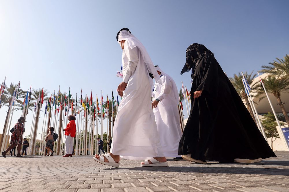 The UN’s climate action summit has mobilized over $57 billion from various sectors in just four days of the event. (AFP)