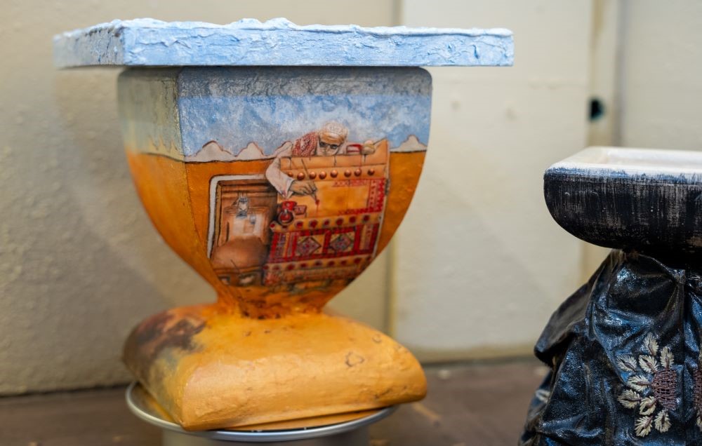 Heritage, landscape inspires artist at Saudi Feast Food Festival