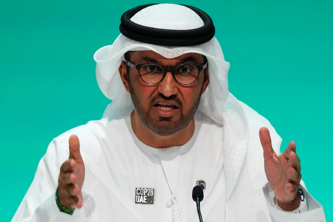 COP28 President Sultan Al-Jaber. AP.