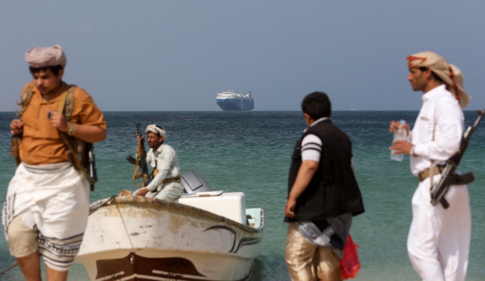 The US military said on Sunday that three commercial vessels had come under attack in the southern Red Sea. (AFP)